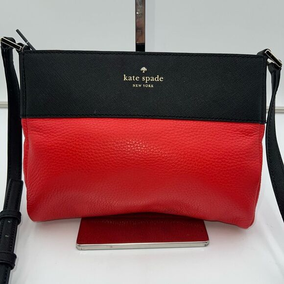 Kate Spade New York Emma Lane Cooper Red/Black Crossbody Bag - Picture 3 of 11
